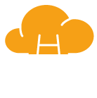 Icono que representa una escalera que llega a una nube