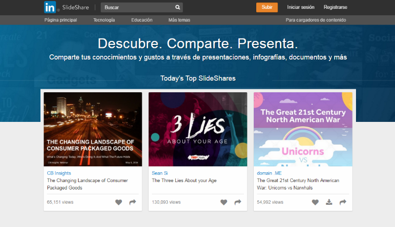 Portada Slideshare