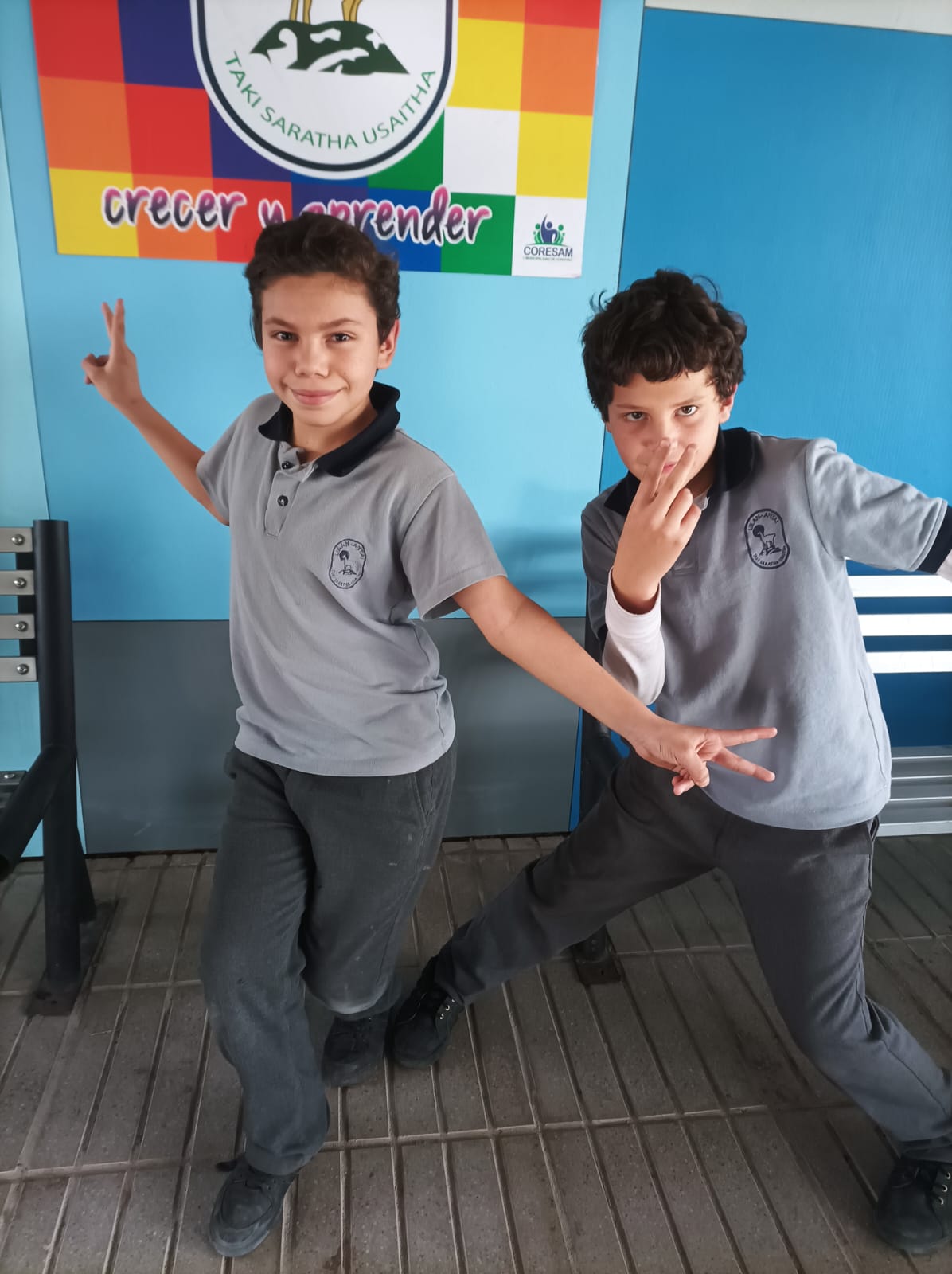Estudiantes 5° básico Escuela Likan Antai de Conchalí