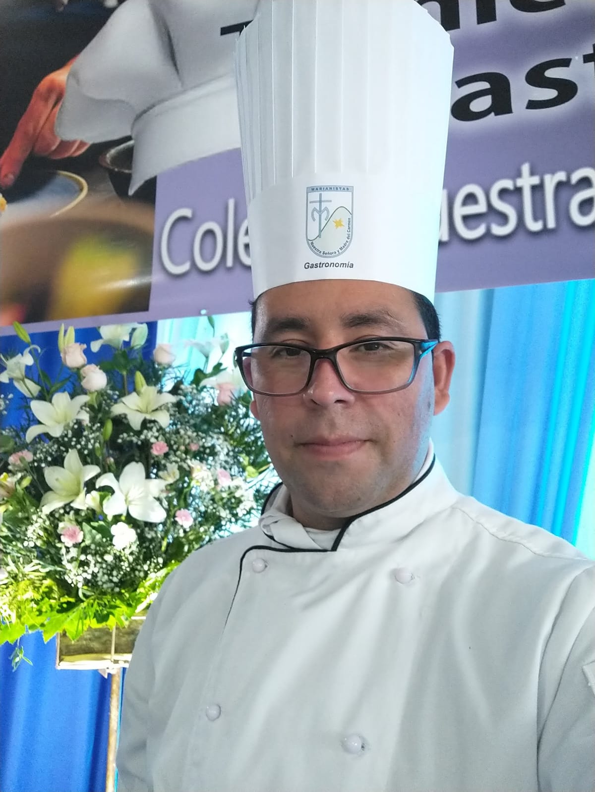 Cristian Espinoza, coordinador técnico de Gastronomía del Colegio Nuestra Señora y Madre del Carmen de Melipilla