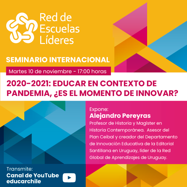 Afiche promocional seminario Red de Escuelas Líderes