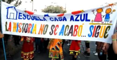 Lienzo de la Escuela Casa Azul