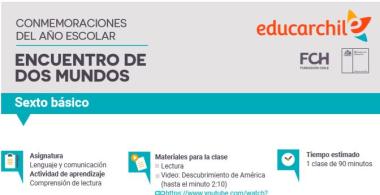 Encuentro de dos mundos 6° básico