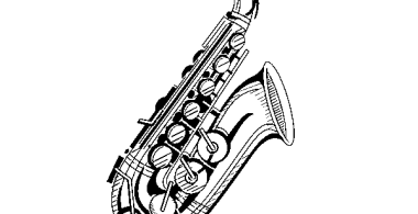 Dibujo Saxofón