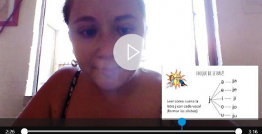 Video de clase de Lenguaje y Comunicación realizada por Karla Medina, profesora de 1° básico