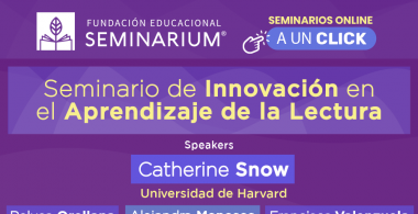 Afiche promocional seminario innovación en el aprendizaje de la lectura