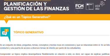 Ficha General Tópico Generativo: Planificación y Gestión de las Finanzas