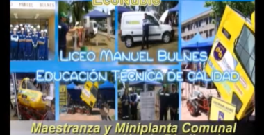 Maestranza y miniplanta comunal de elaboración de biodiesel. Liceo Manuel Bulnes.