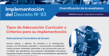 Tipos de adecuación curricular: adecuaciones curriculares de acceso