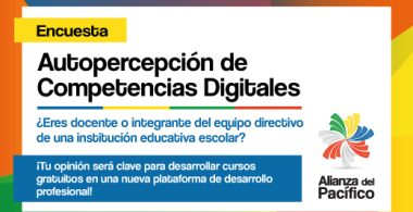 Gráfica promocional de la Encuesta Autopercepción de Competencias Digitales