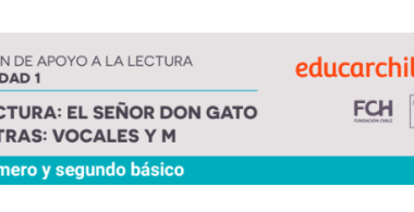 Lectura: El señor don gato. Letras: vocales y M