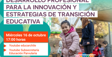 Webinar “Desarrollo Profesional para la innovación y estrategias de transición educativa”