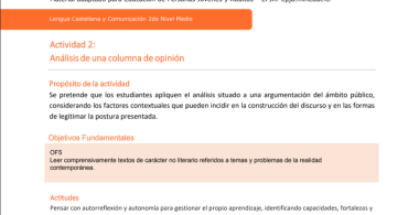 Análisis de una columna de opinión